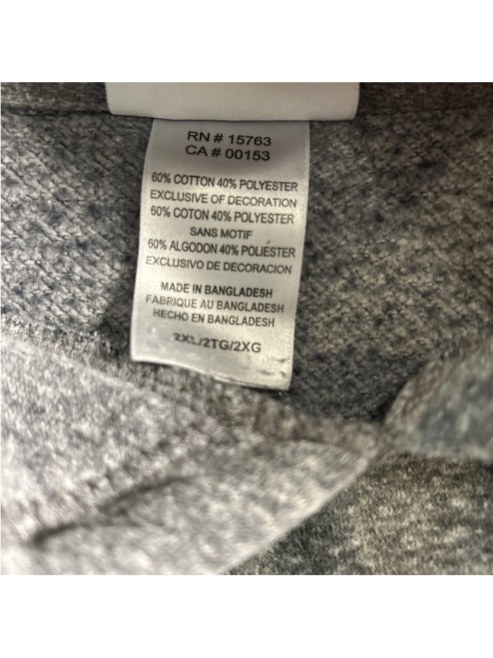 Champion Memphis Tigers Gray Hoodie Fleece Sweatshirt Men’s 2XL NCAA University - Picture 6 of 11